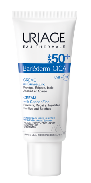 Uriage Bariederm Cica‐Cream with Copper and Zinc SPF50+ 40 mL