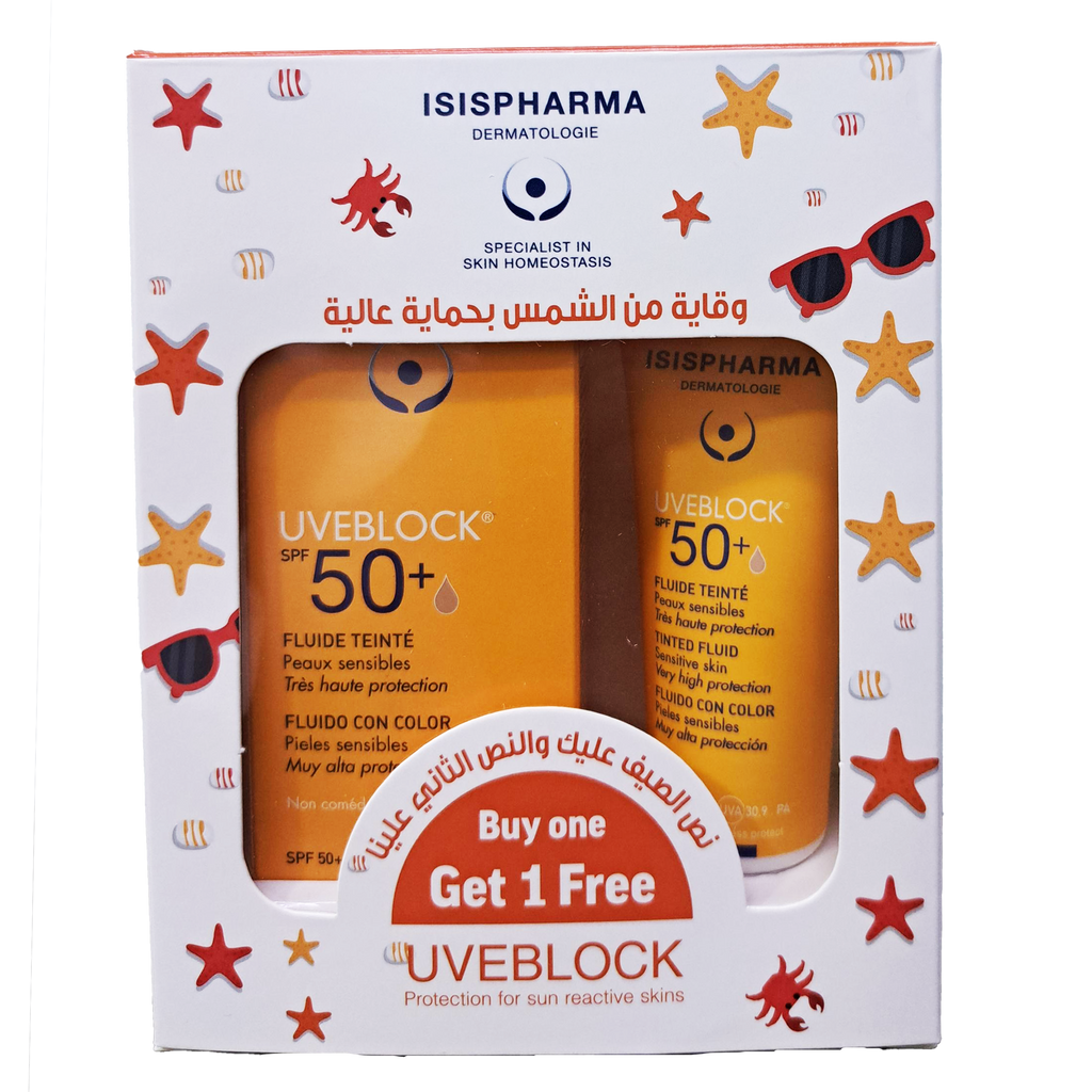 UVEBLOCK SPF 50+ FLUID 40ml DUO PACK