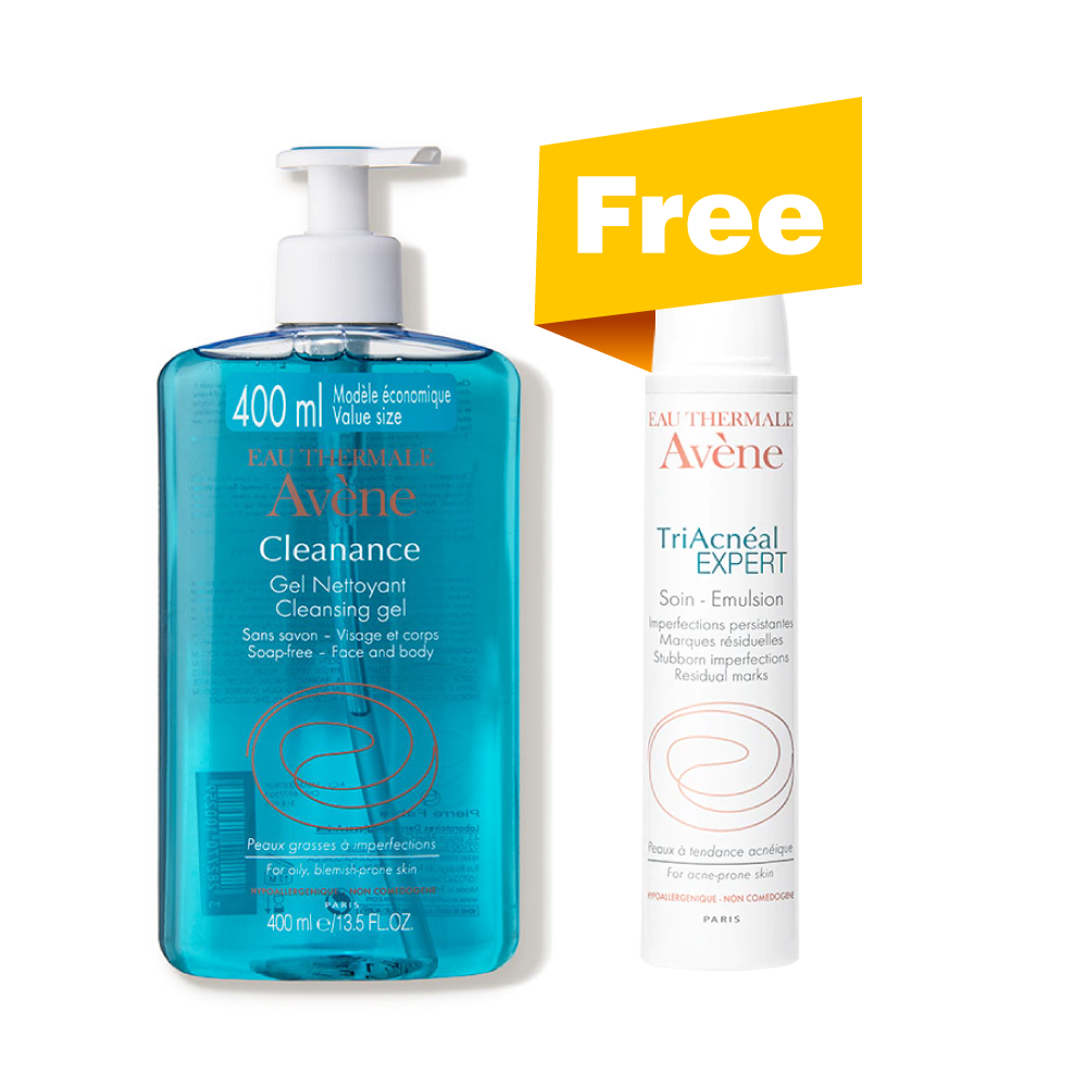 Avene Cleanance gel 400ml + triacneal expert (free)